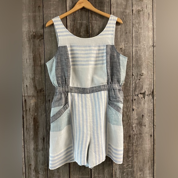 Anthropologie Pants - ANTHROPOLOGIE linen one-piece romper - size 14